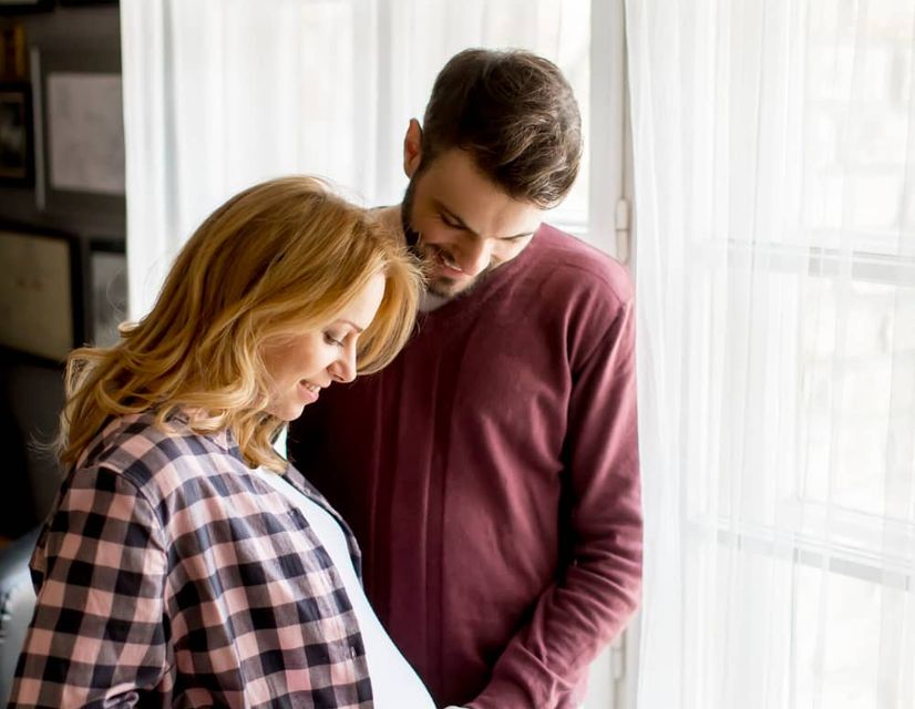 Business person in red suit jacket