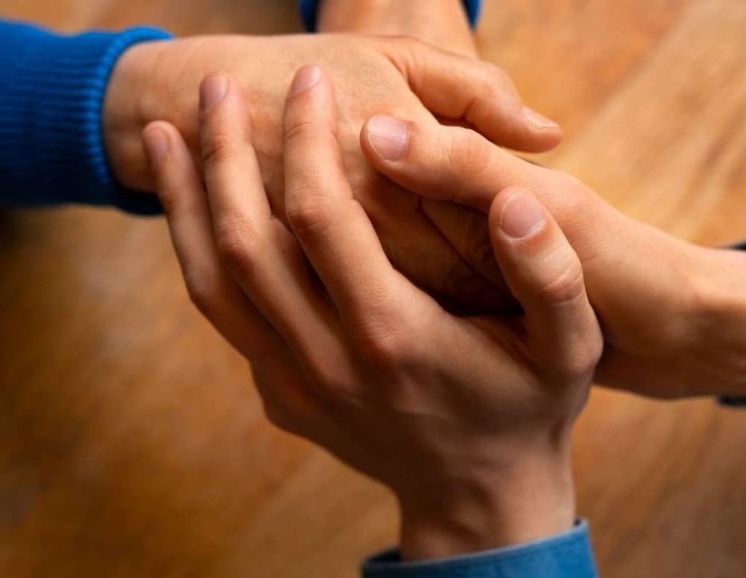 Close-up of hands in business handshake